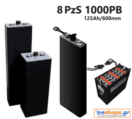 8 PzS 1000PB 2V Μπαταρία SUNLIGHT βαθιάς εκφόρτισης