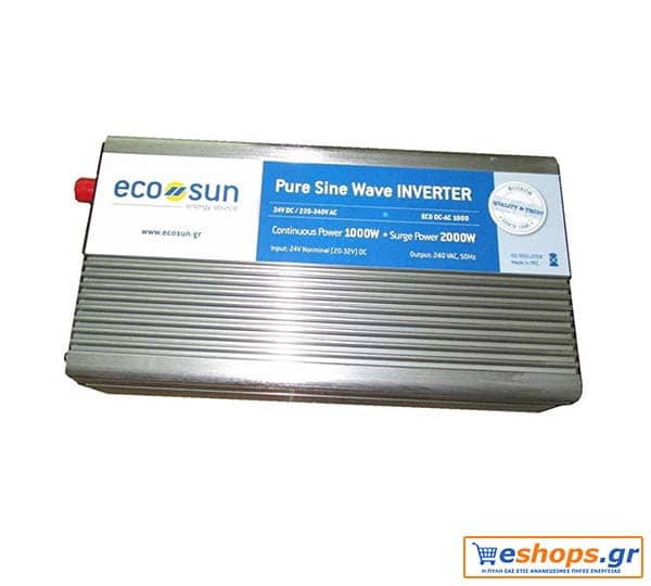 Inverter 1500 watt/  24v / 1750VA καθαρού ημιτόνου.